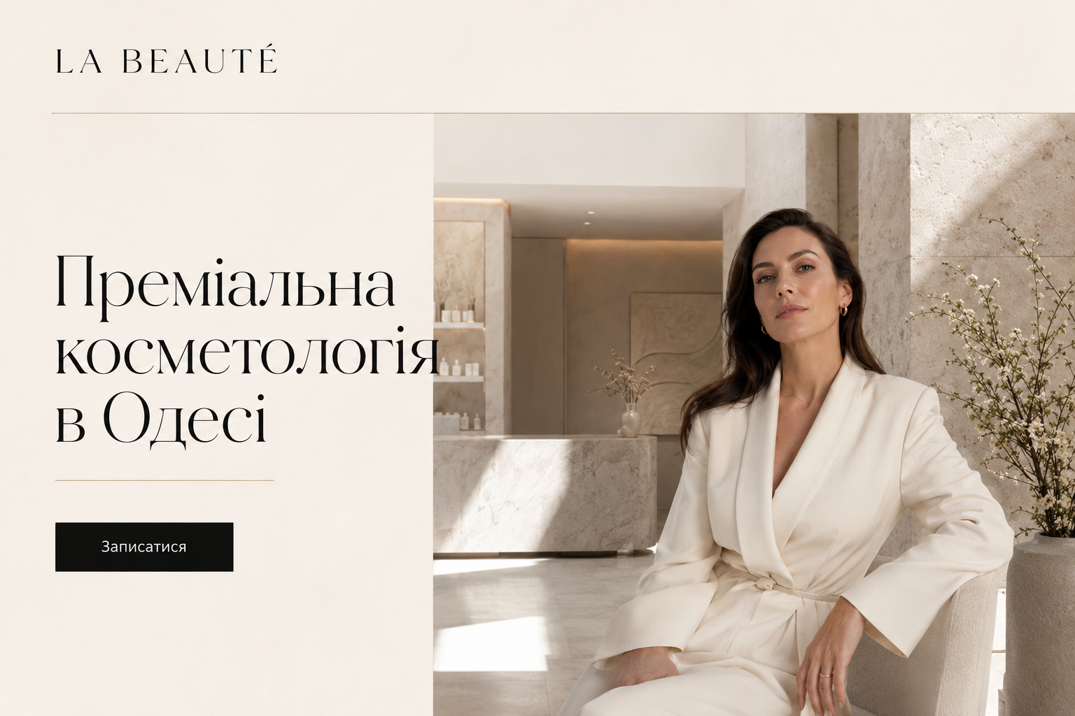 Сайт центру косметології La Beauté